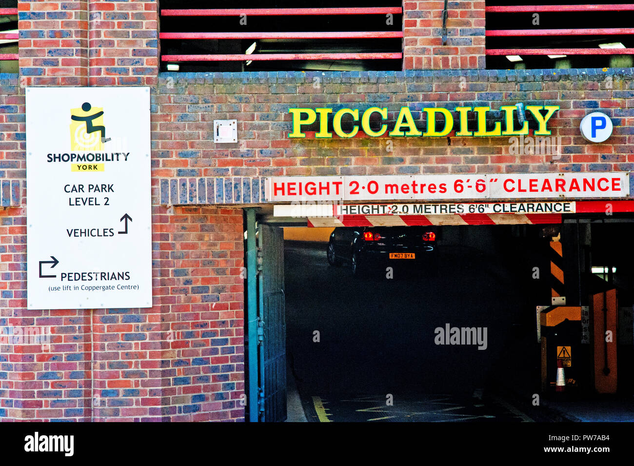 Piccadilly Car Park, Piccadilly, York, England Stock Photo Alamy