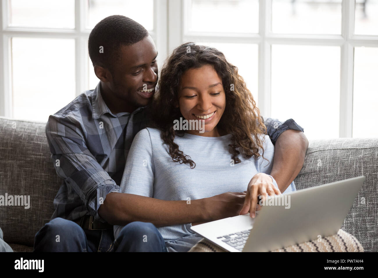 Black couple in love hi-res stock photography and images - Alamy
