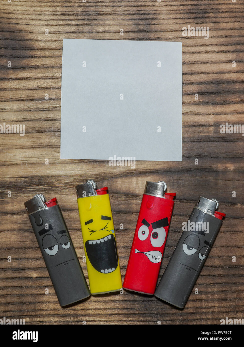 Smile on the portfire Stock Photo