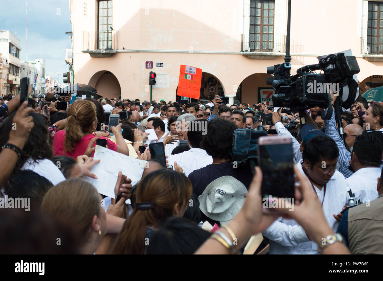 President-elect of Mexico, Andres Manuel Lopez Obrador during his visit