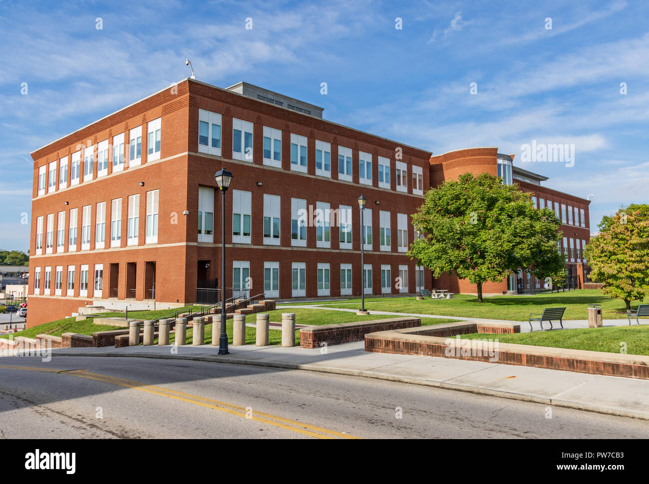 Greeneville, TN, USA-10-2-18: Federal Courthouse, in downtown Greeneville. Stock Photo