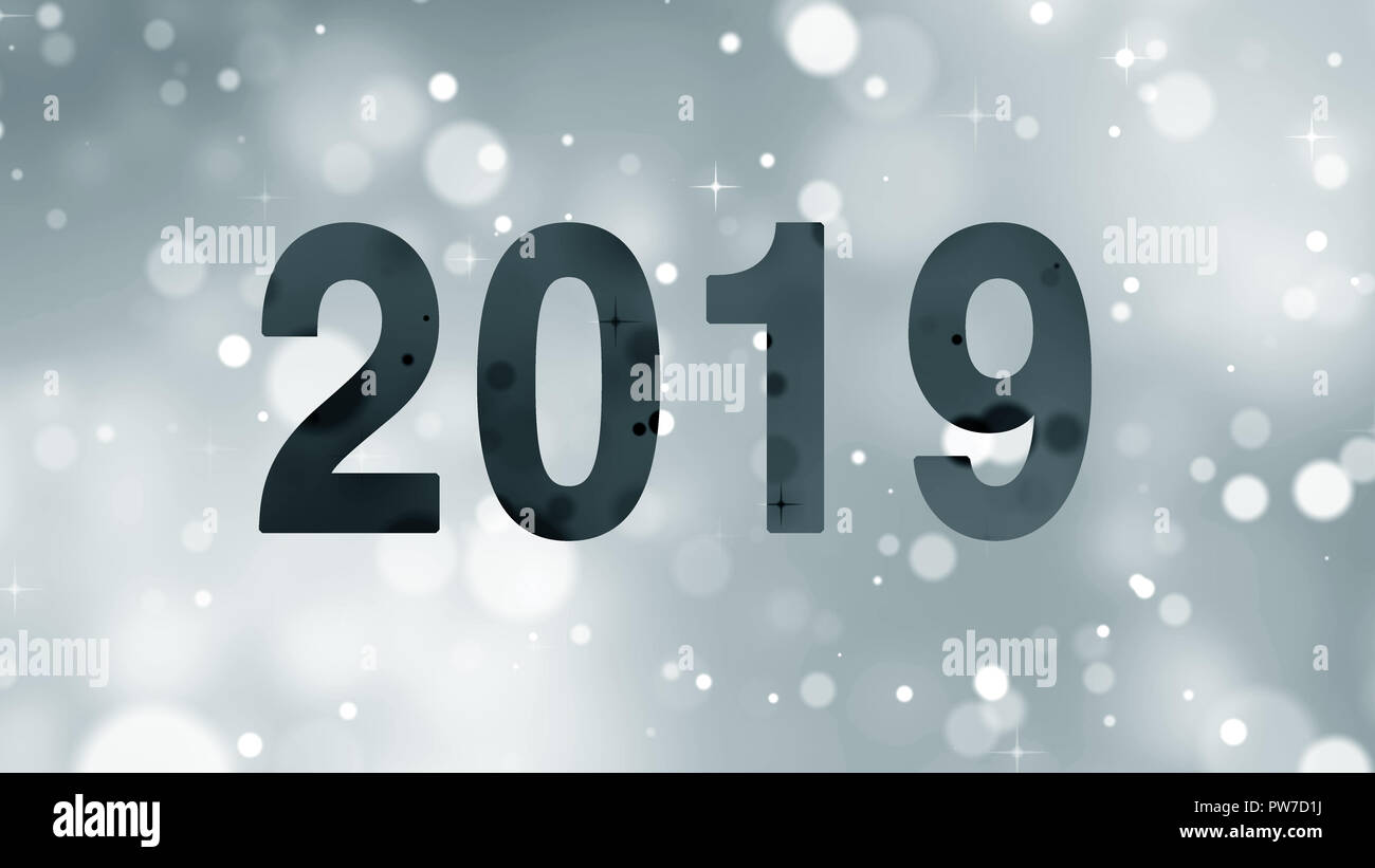 Happy new year - 2019 Stock Photo