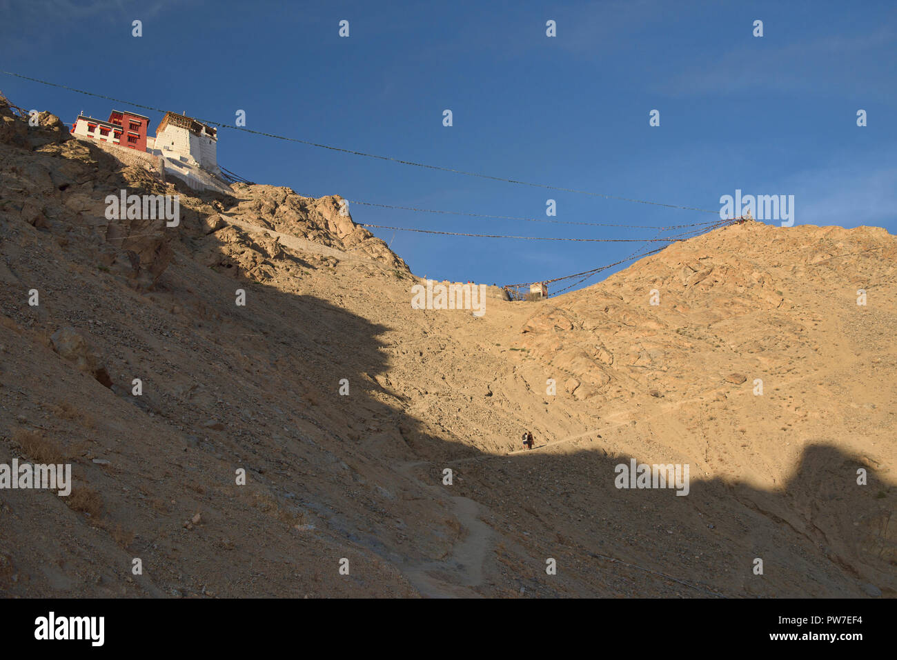 Namgyal Tsemo Monastery In Beautiful Light, Leh, Ladakh, India Stock ...