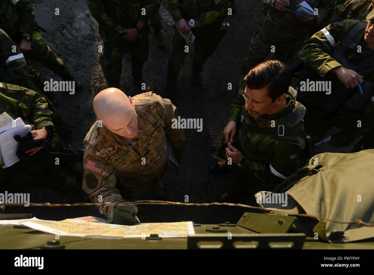 Minnesota National Guard Capt. Jason Laackmann of Company C, 1st ...