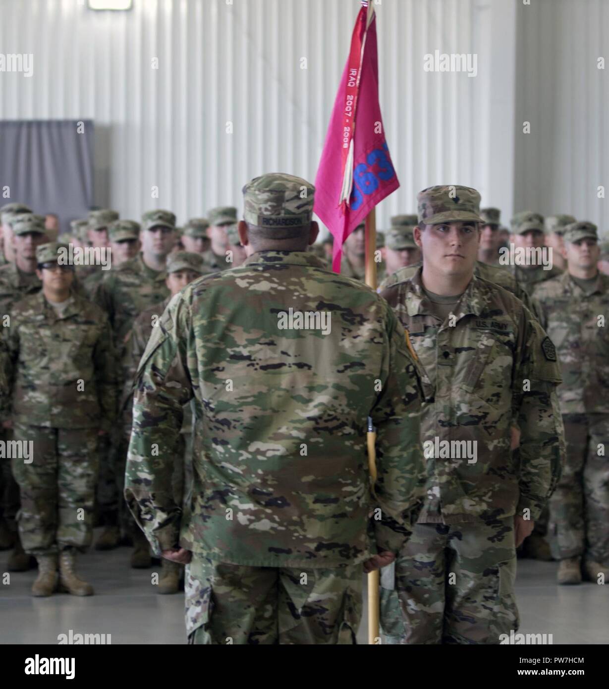 Unit Deployment The 3637th Support Maintenance Co. stands at attention during the unit ...