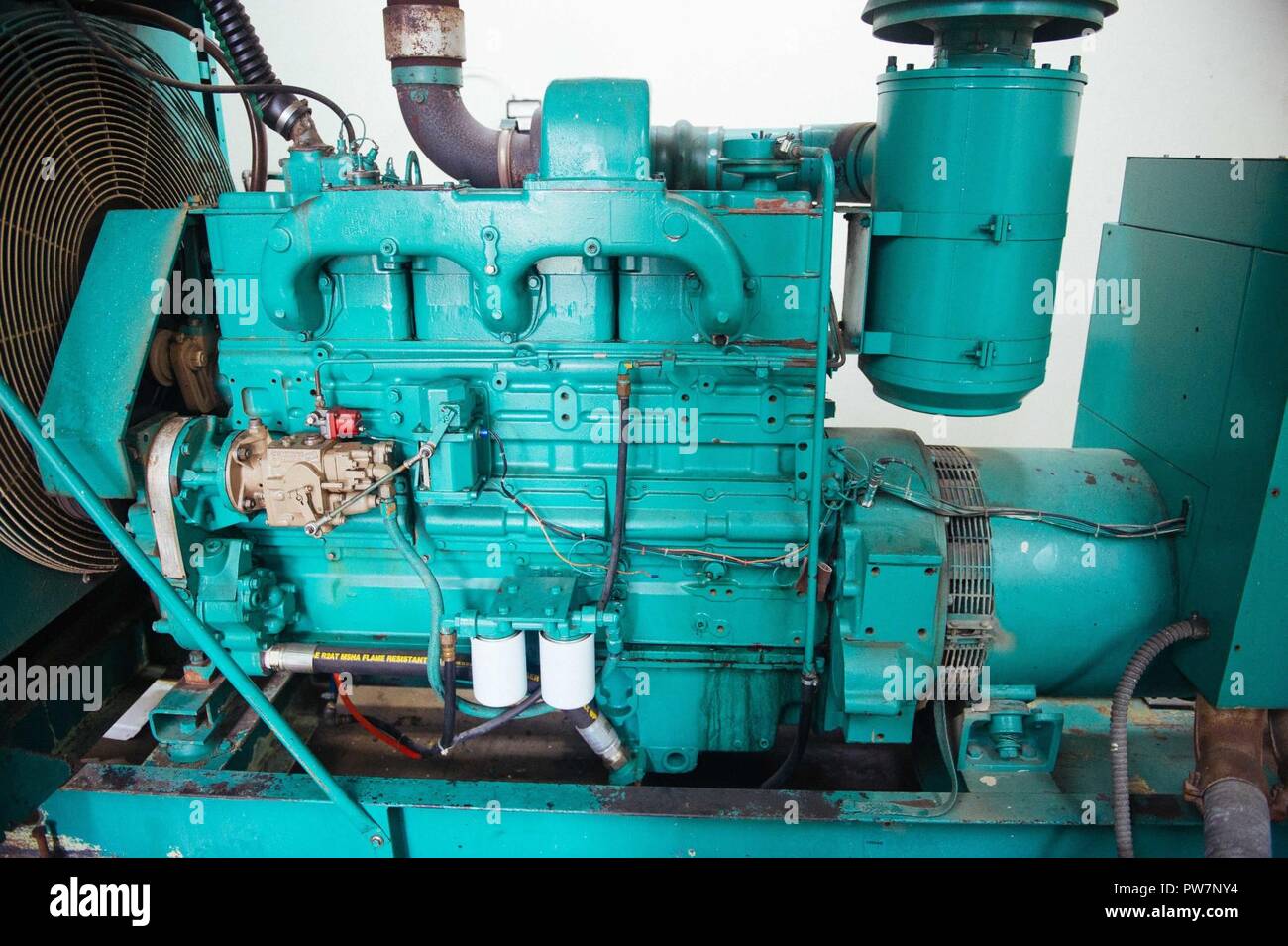 PUERTO RICO (Sept. 26, 2017) - The generator for the Metropolitano De La Montana Hospital is shown. The Department of Defense is supporting the Federal Emergency Management Agency, the lead federal agency, in helping those affected by Hurricane Maria to minimize suffering and as one component of the overall whole-of-government response efforts. Stock Photo