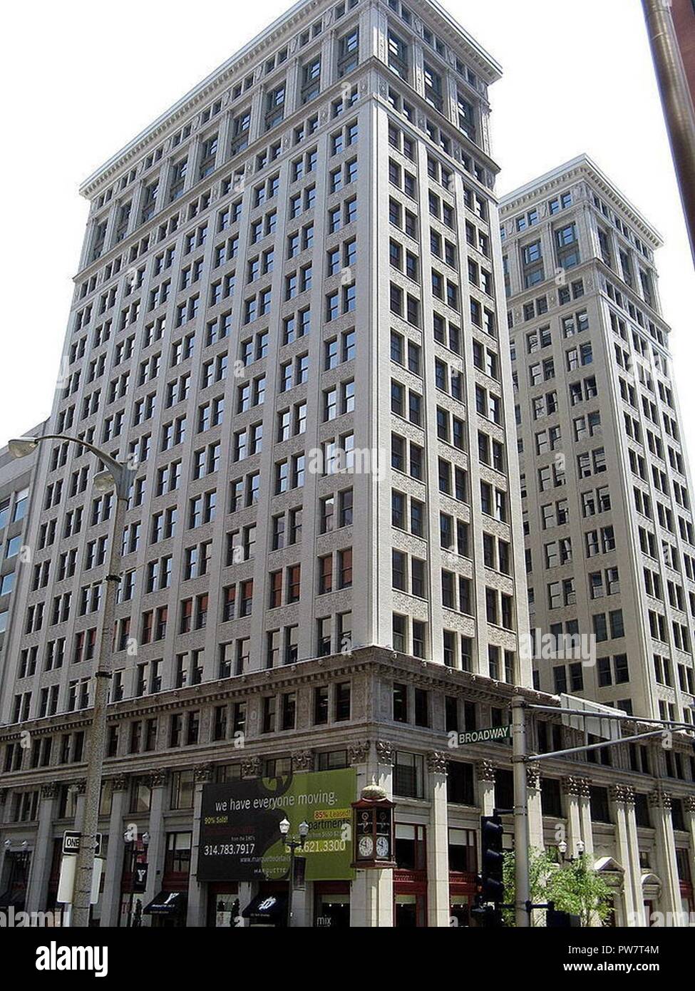 The Boatmen's Bank Building (now the Marquette Building) in downtown St