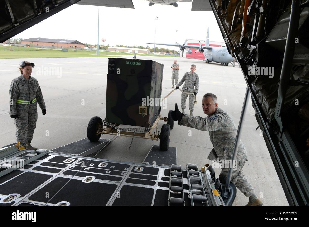 U.S. Air Force Senior Master Sgt. Les Ressler, assigned to the 119th ...