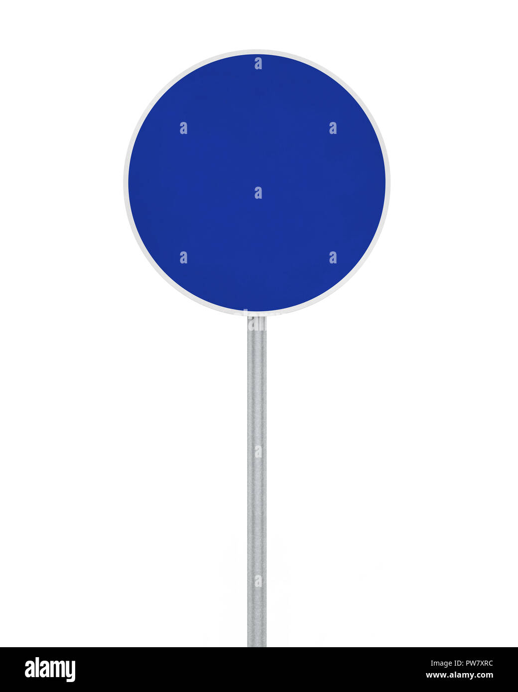 Blank Traffic Sign Isolated Stock Photo - Alamy