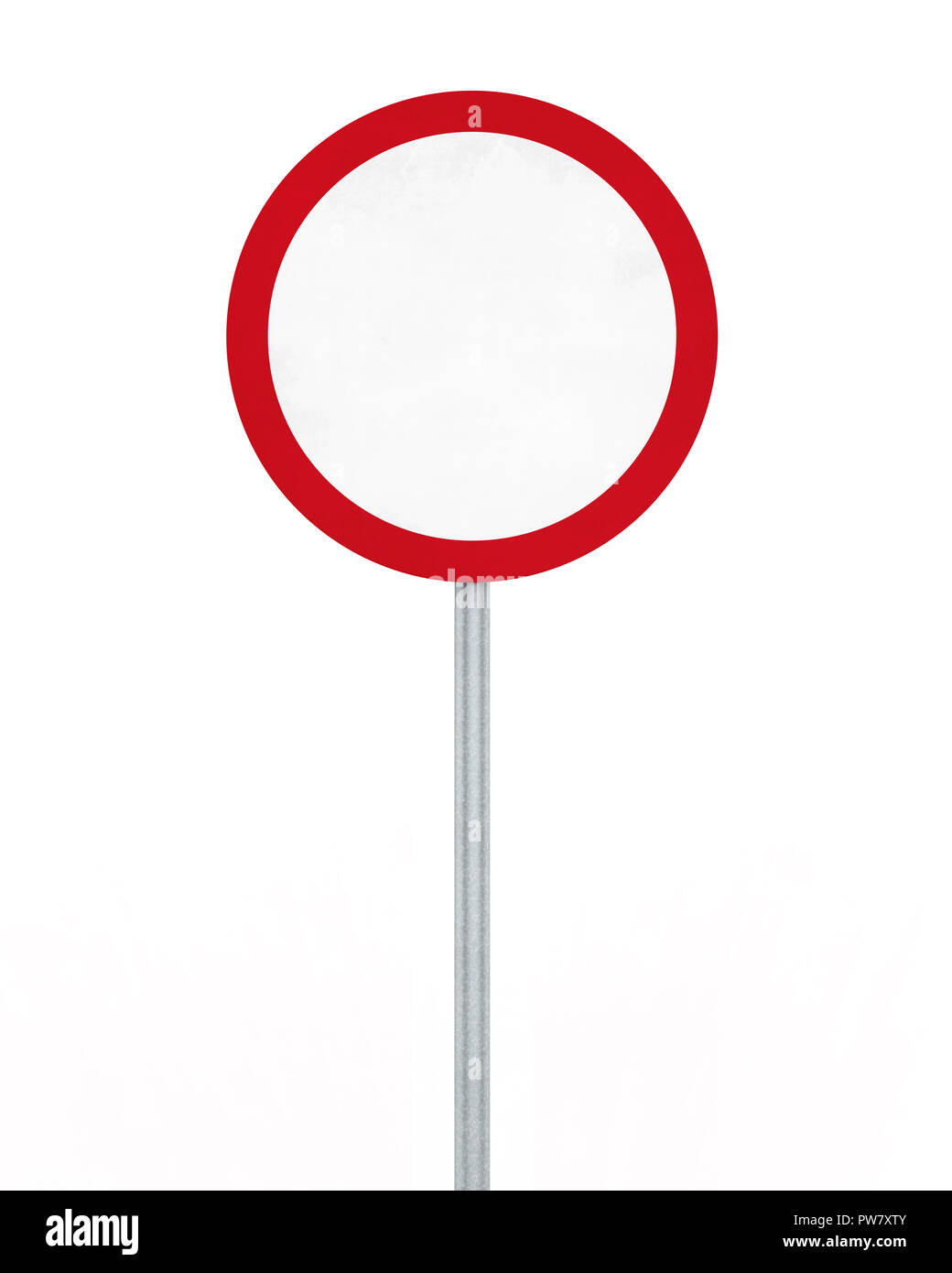 Blank Traffic Sign Isolated Stock Photo Alamy