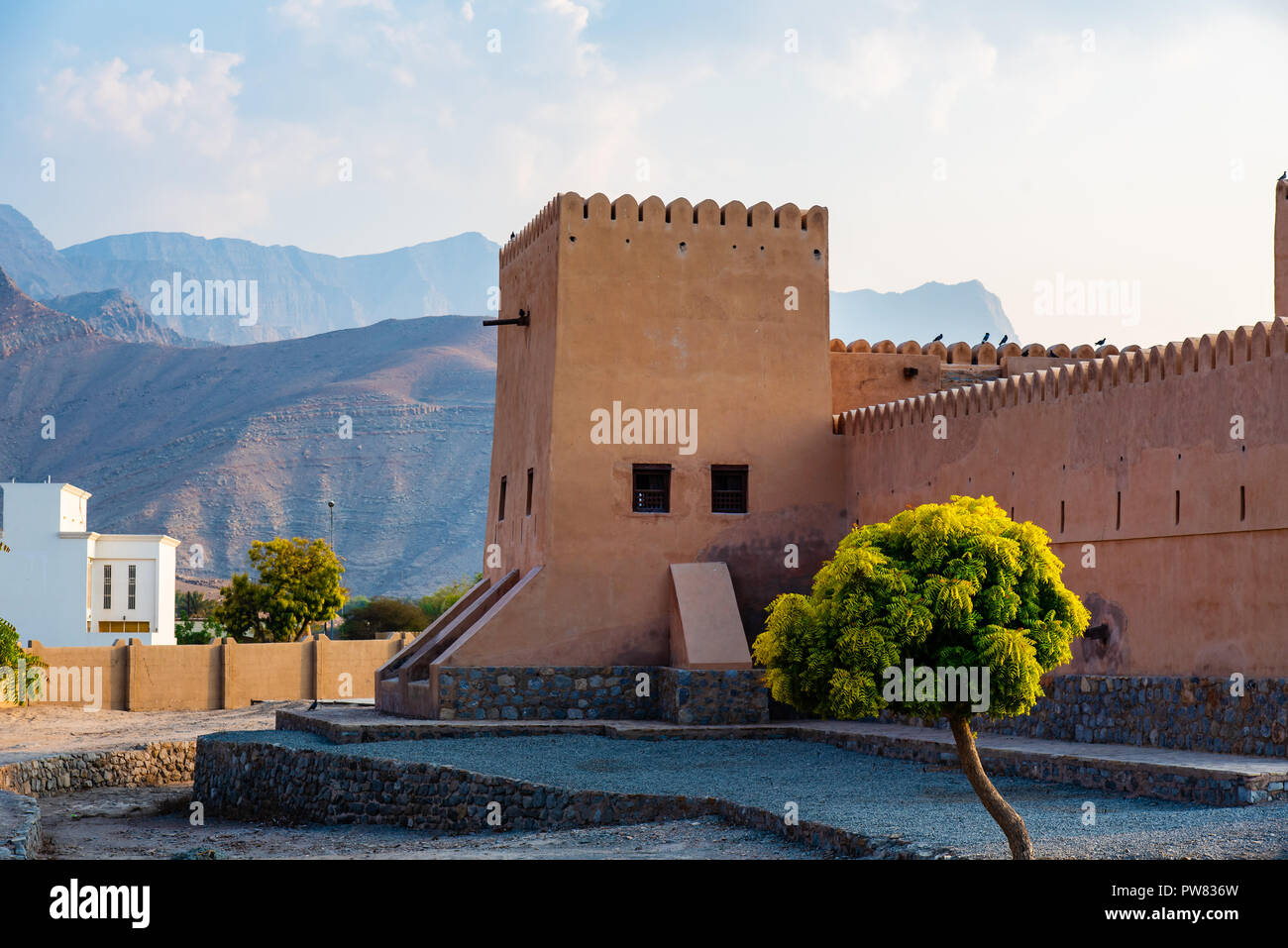 Bukha fort in Musandam Oman, Middle eastern architecture Stock Photo