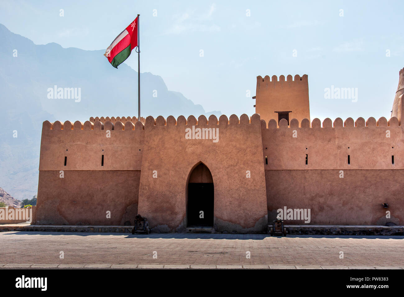 Bukha fort in Musandam Oman, Middle eastern architecture Stock Photo