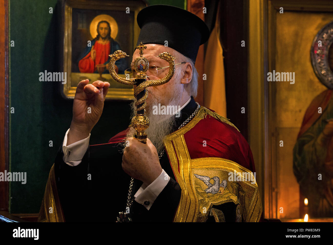 Patriarch Bartholomew of Constantinople. Istanbul. Turkey Stock Photo
