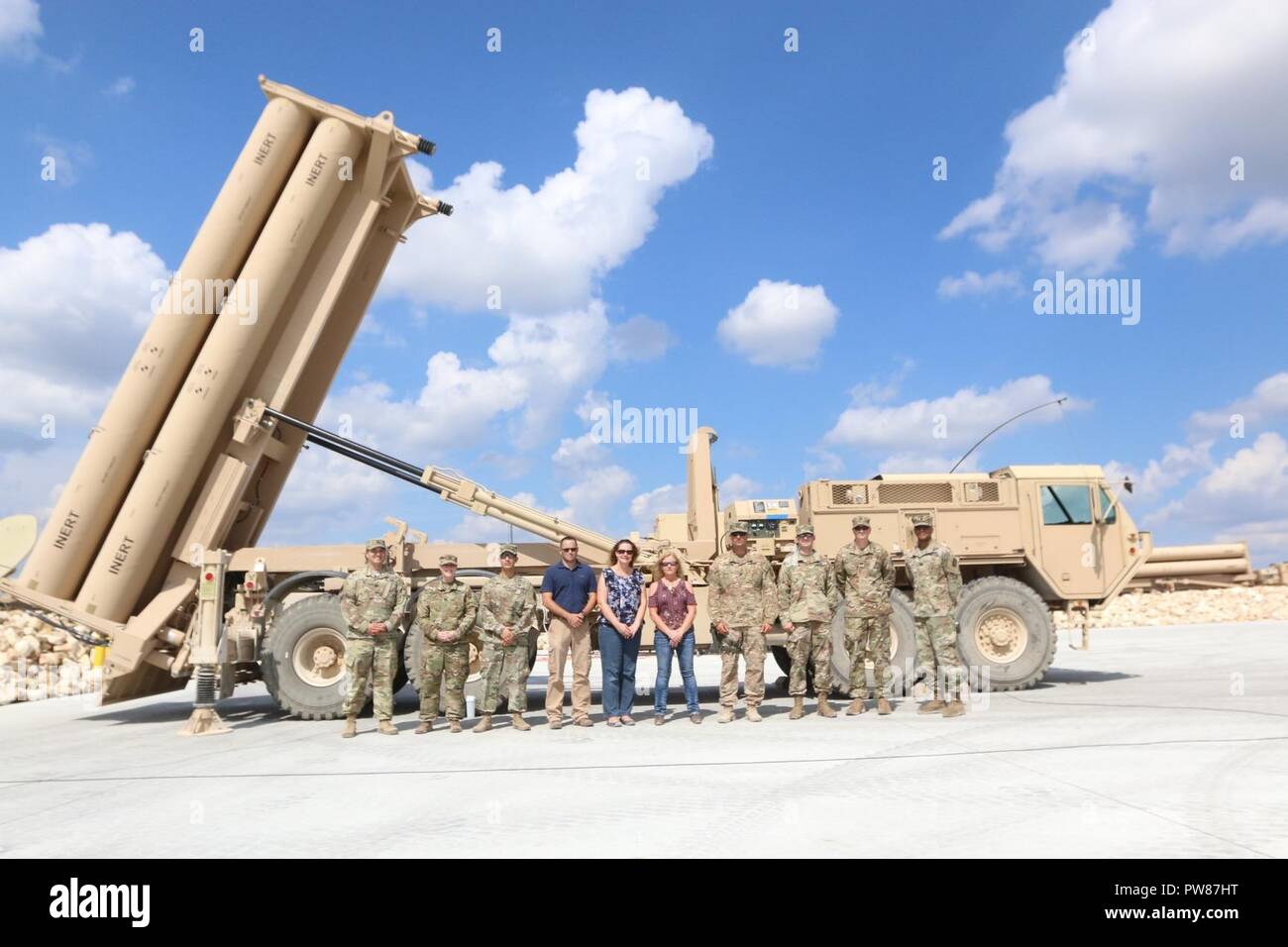 Soldiers from the 69th Air Defense Artillery Brigade and members from
