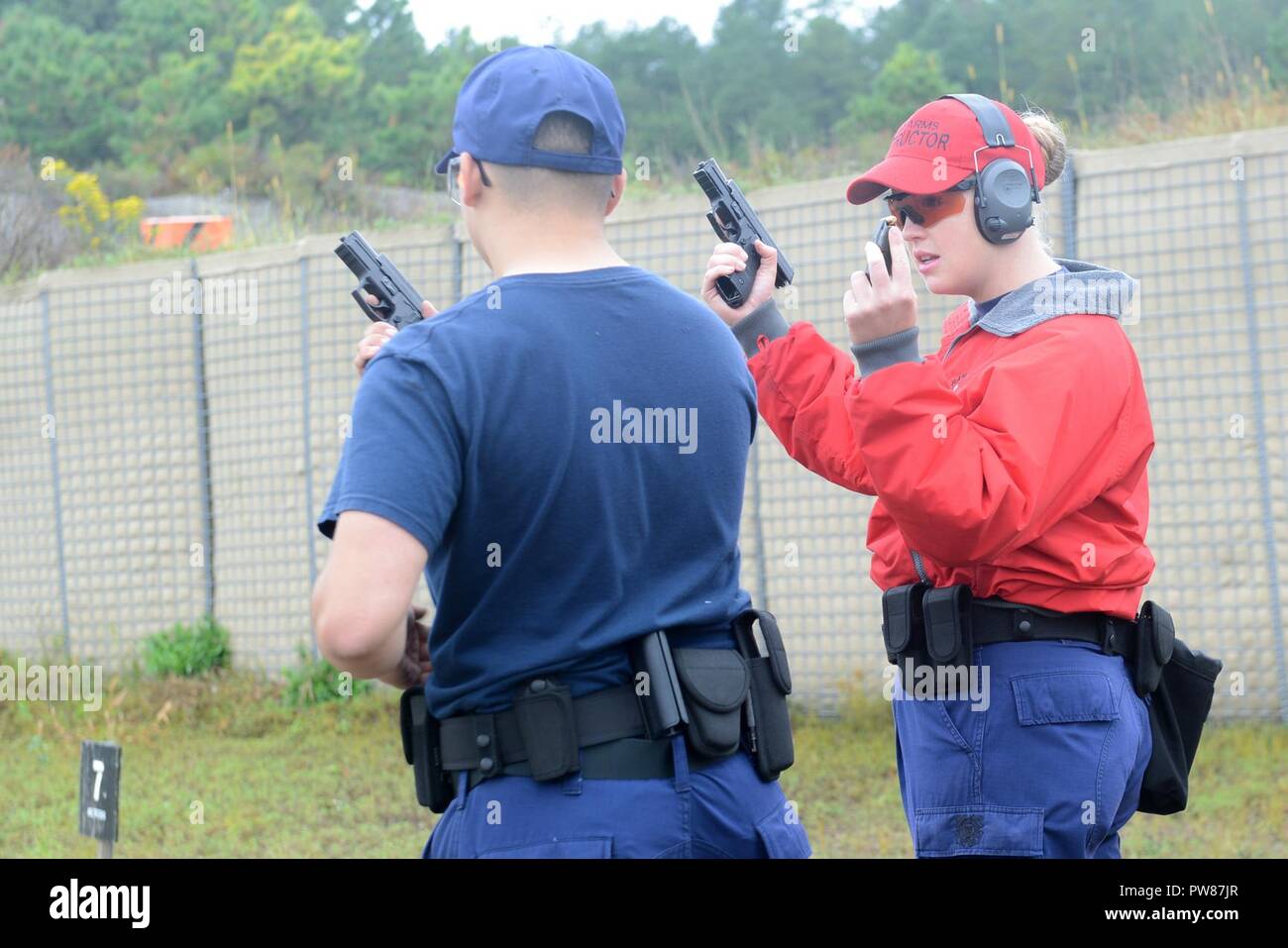 Coast Guard Petty Officer 2nd Class Cassandra Kintzley, a gunner’s mate