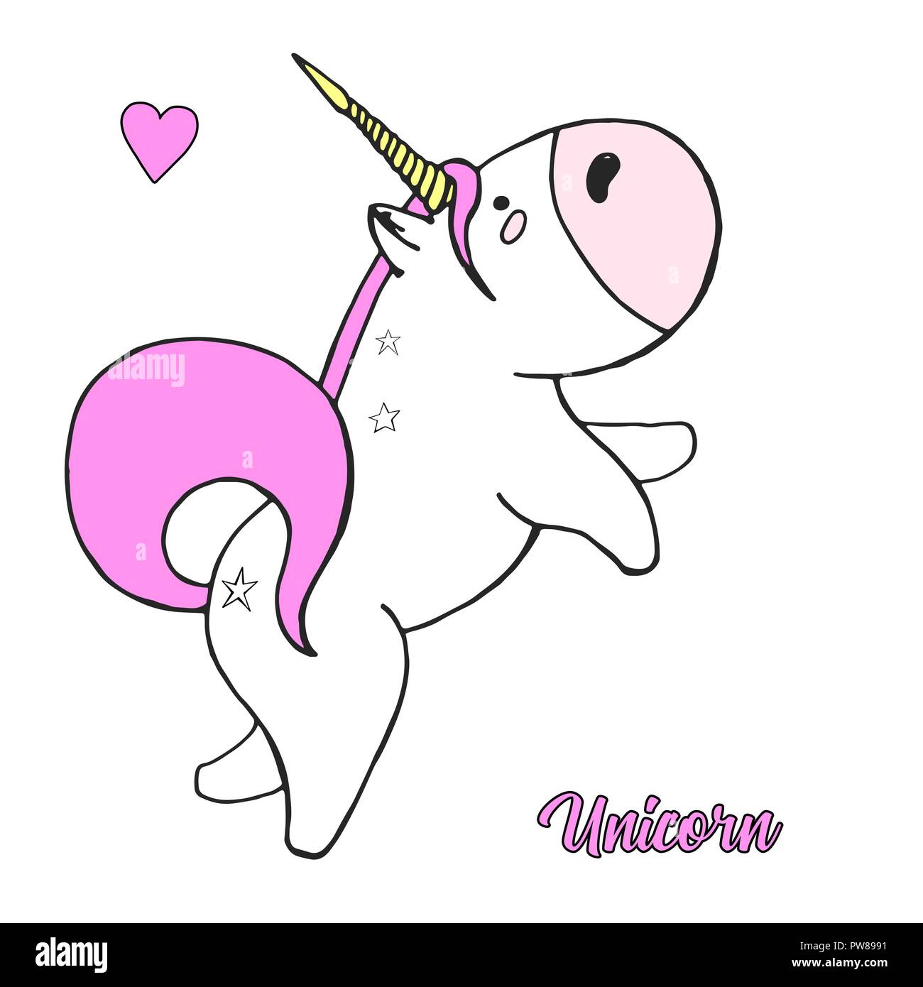 Page 3 Coloring Unicorn High Resolution Stock Photography And Images Alamy