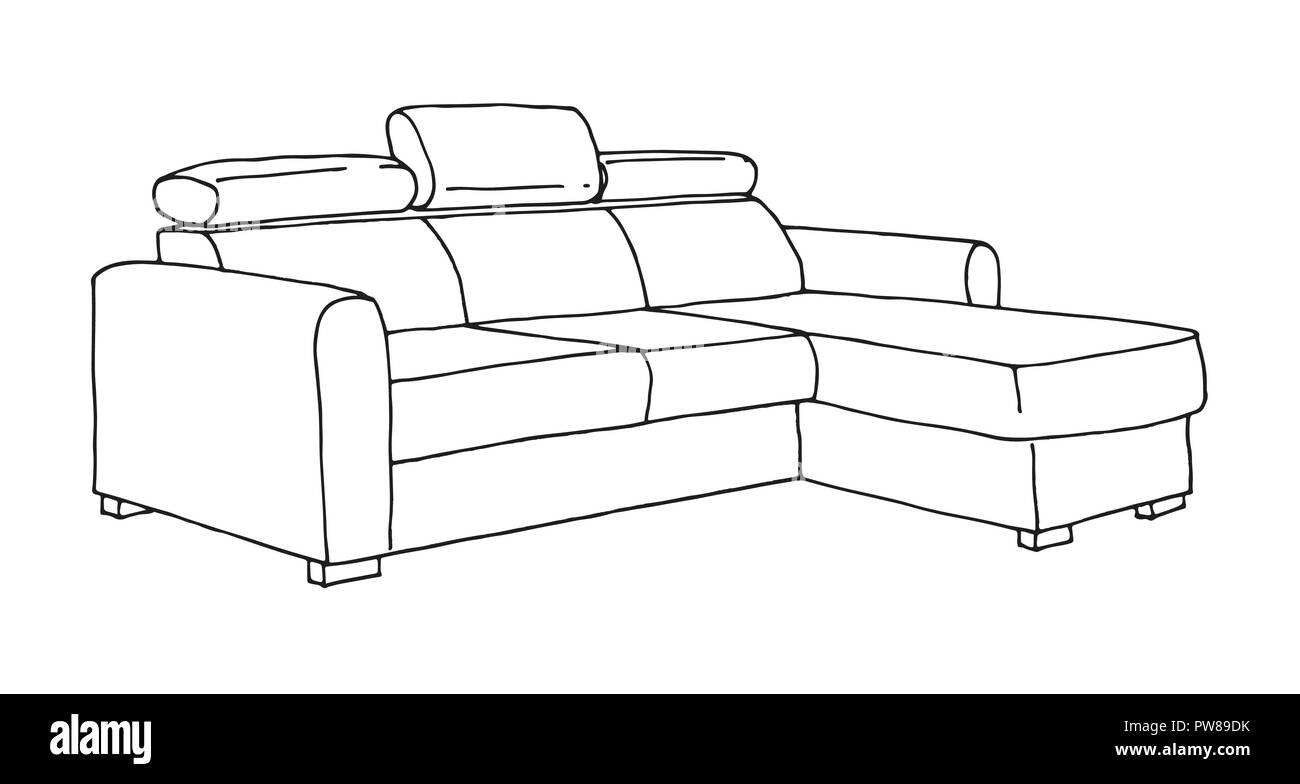Couch Drawing Top View