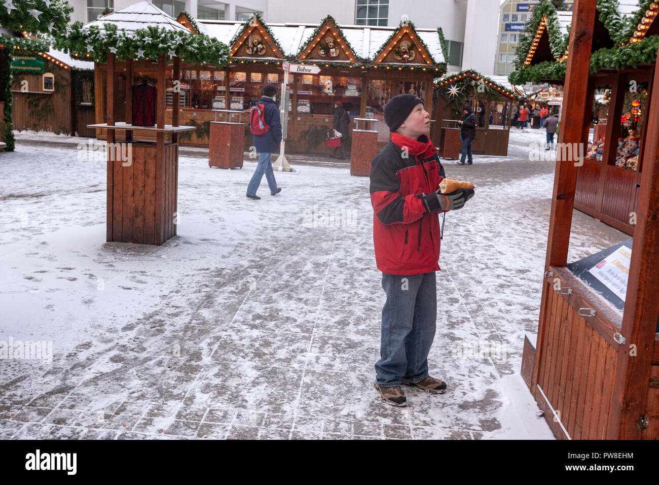 German christmas market sausage