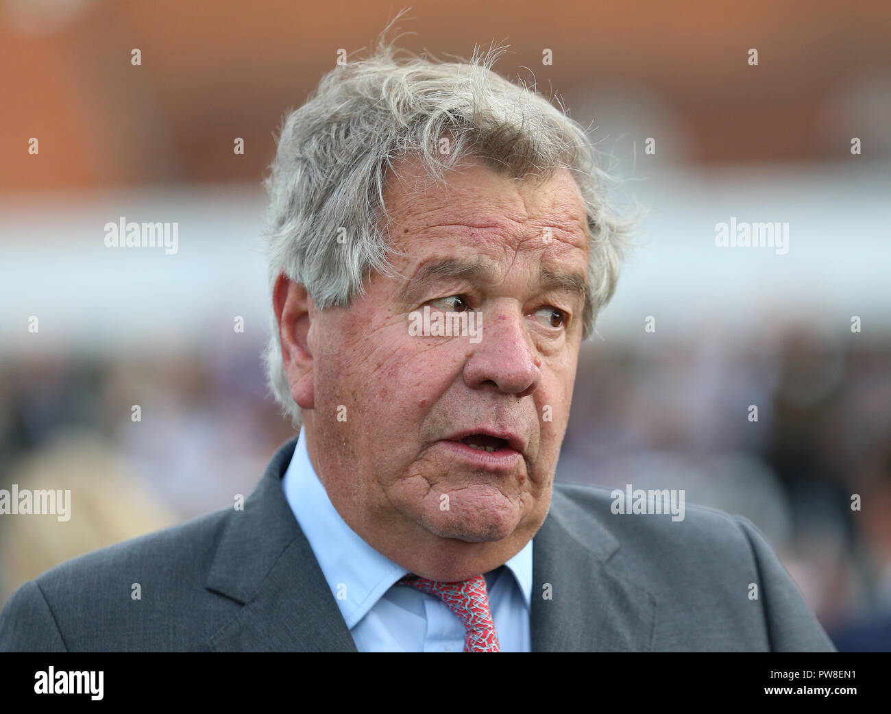 Sir Michael Stoute race horse trainer (Newmarket) during day two of the  Dubai Future Champions Festival at Newmarket Racecourse. PRESS ASSOCIATION  Photo. Picture date: Saturday October 13, 2018. See PA story RACING