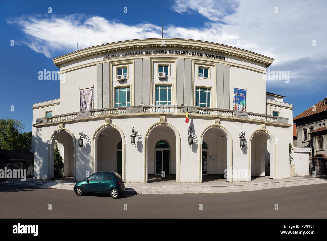 Panoramic view of National ballet and opera theater in Constanta, Romania Stock Photo
