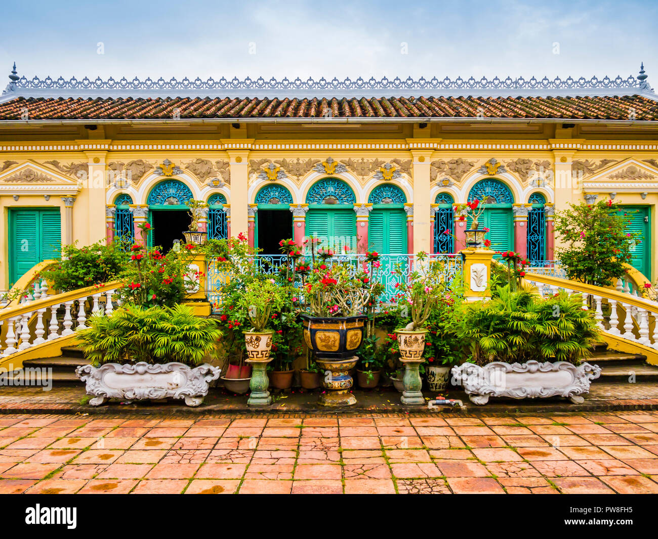 French colonial architecture in vietnam hires stock photography and