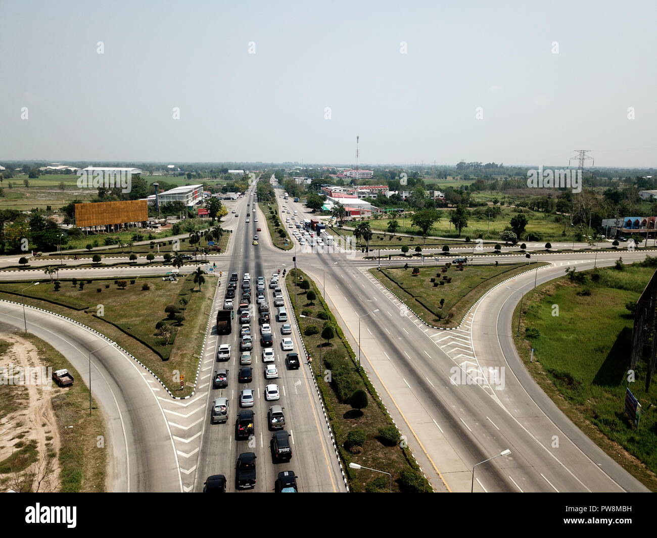 Traffic high angle cars hi-res stock photography and images - Alamy