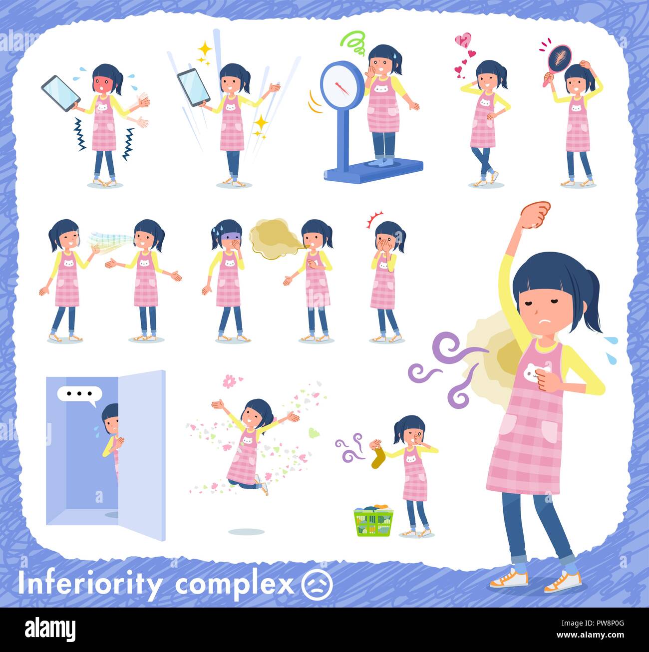 A set of Childminder women on inferiority complex.There are actions ...
