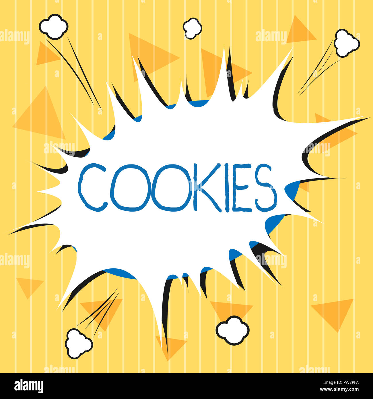 Handwriting text Cookies. Concept meaning Sweet biscuit Dessert