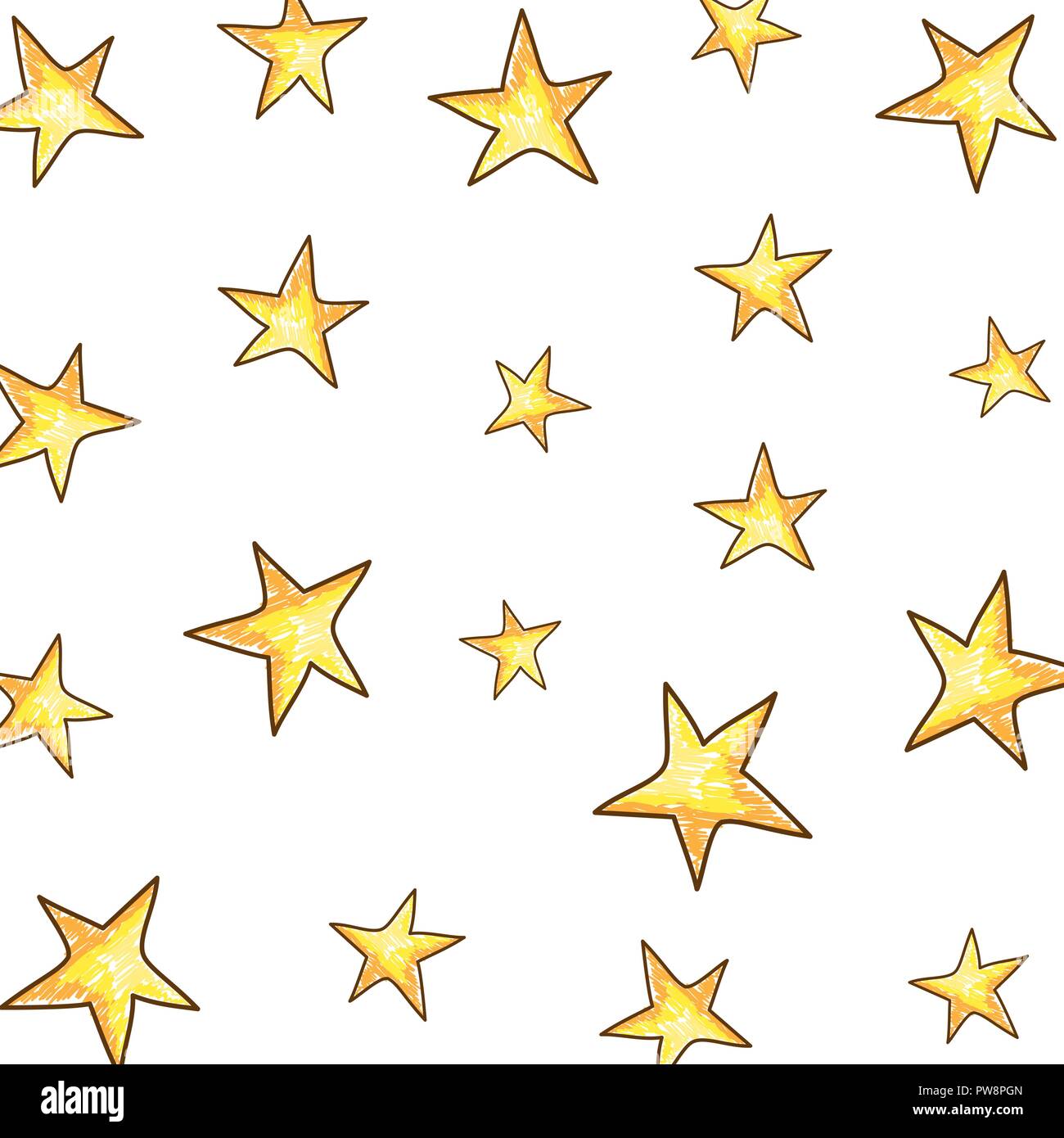 cute stars drawing pattern Stock Vector Image & Art - Alamy