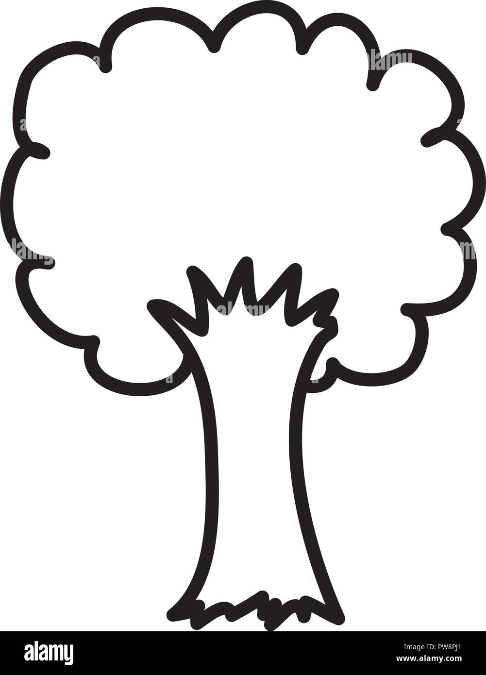 cute tree drawing icon Stock Vector Image & Art - Alamy