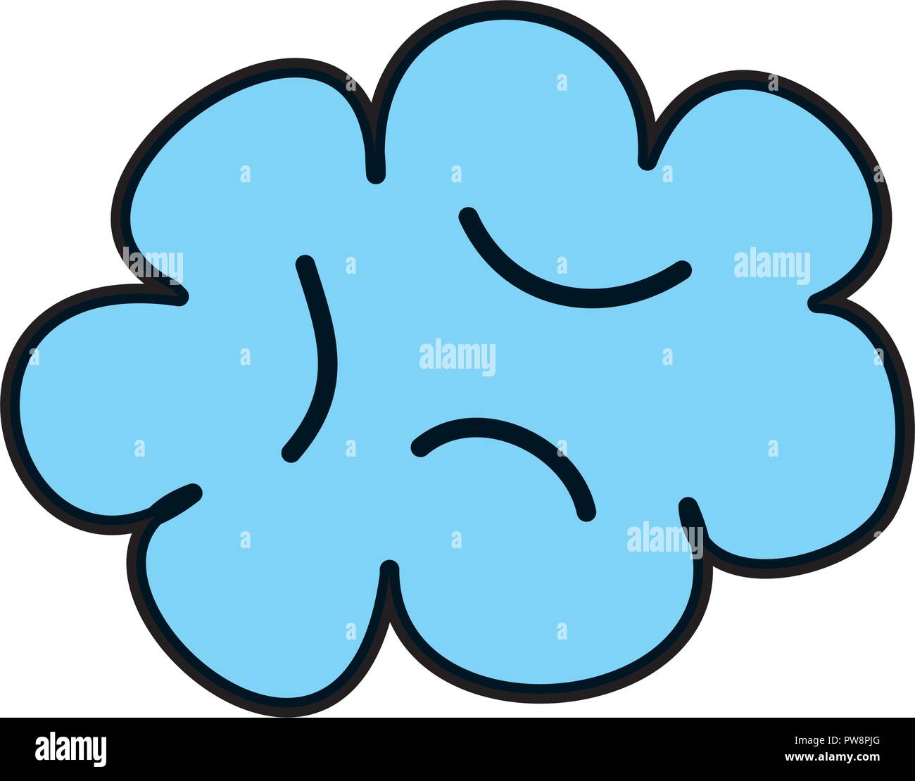 cute cloud drawing icon Stock Vector Image & Art Alamy