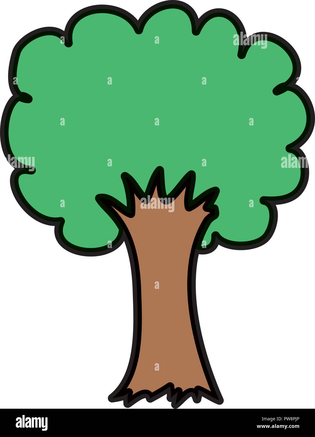 cute tree drawing icon Stock Vector Image & Art - Alamy