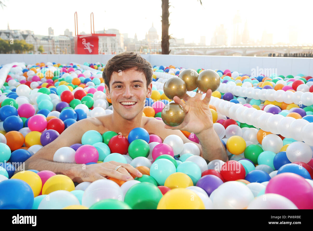 giant inflatable ball pit