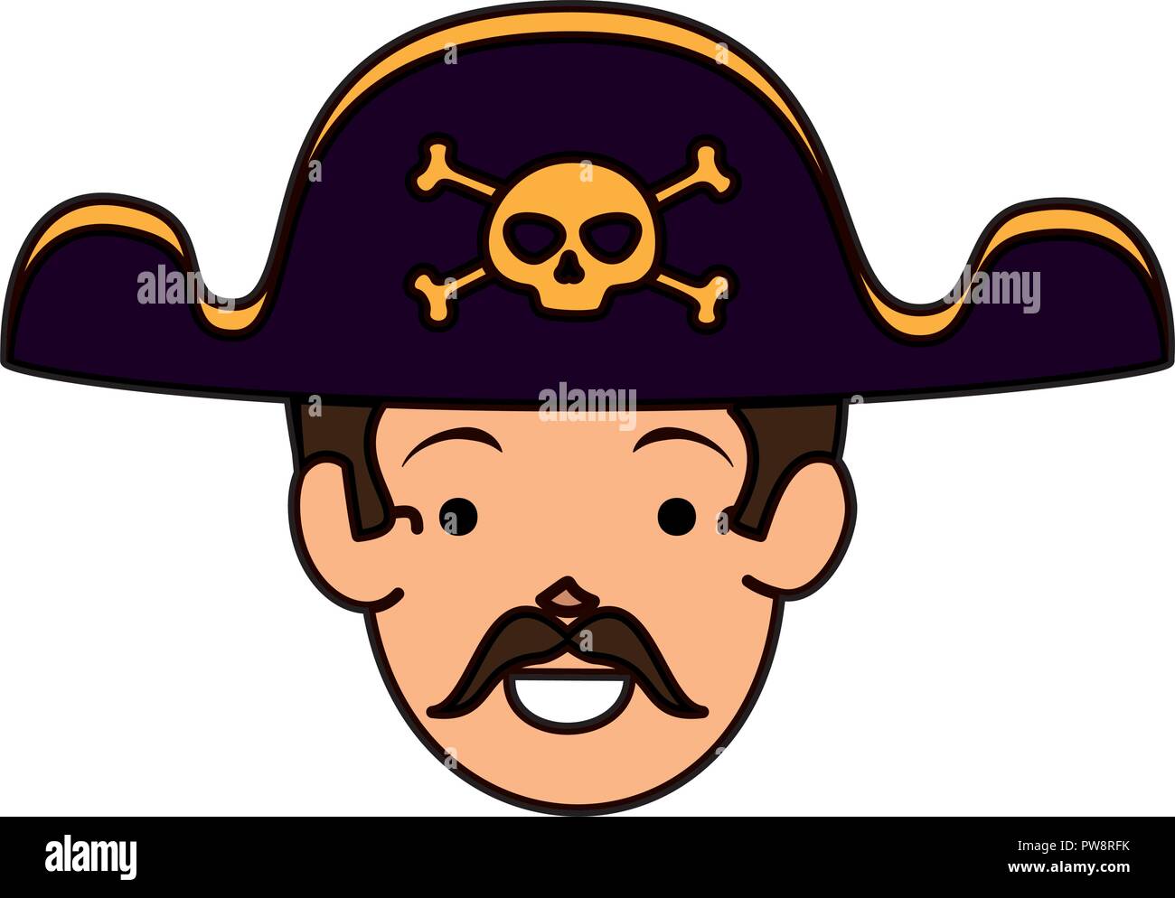 1×Kids Halloween Pirate Skull /& Crossbones Sea Ship Captain Hat Eye Patch Beard