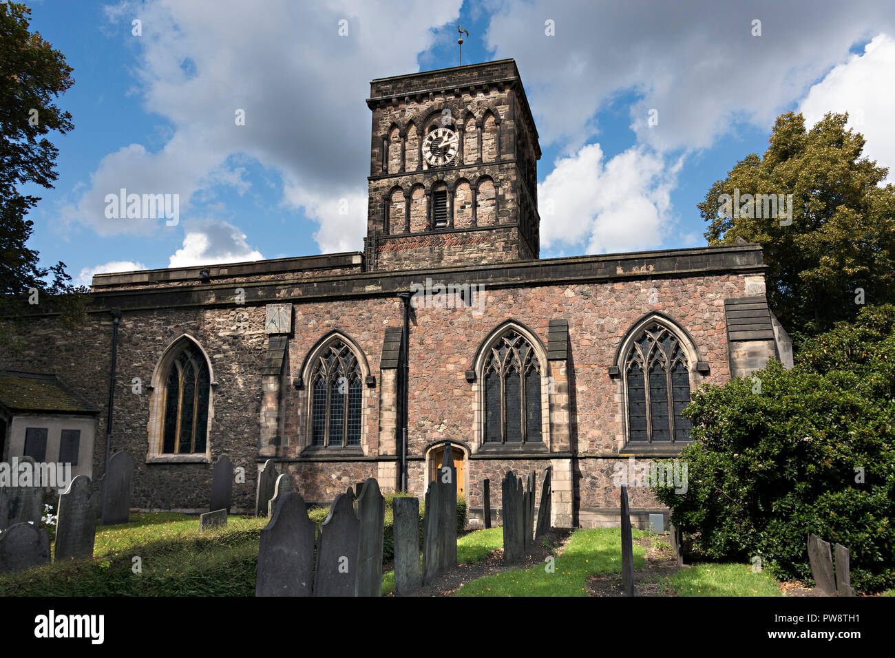 St Nicholas Church, the oldest church in Leicester dating back to Anglo-Saxon times, Leicester, England, UK Stock Photo