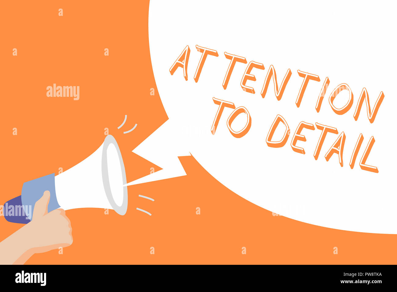 Handwriting Text Attention To Detail Concept Meaning Achieve Thoroughness And Accuracy Exactly Aware Stock Photo Alamy