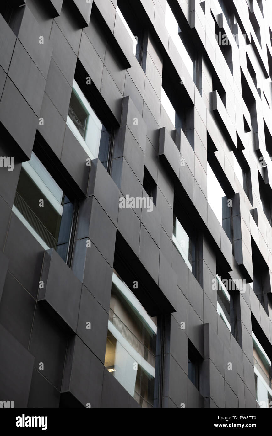 Futuristic and Contemporary Building in Modern City Stock Photo