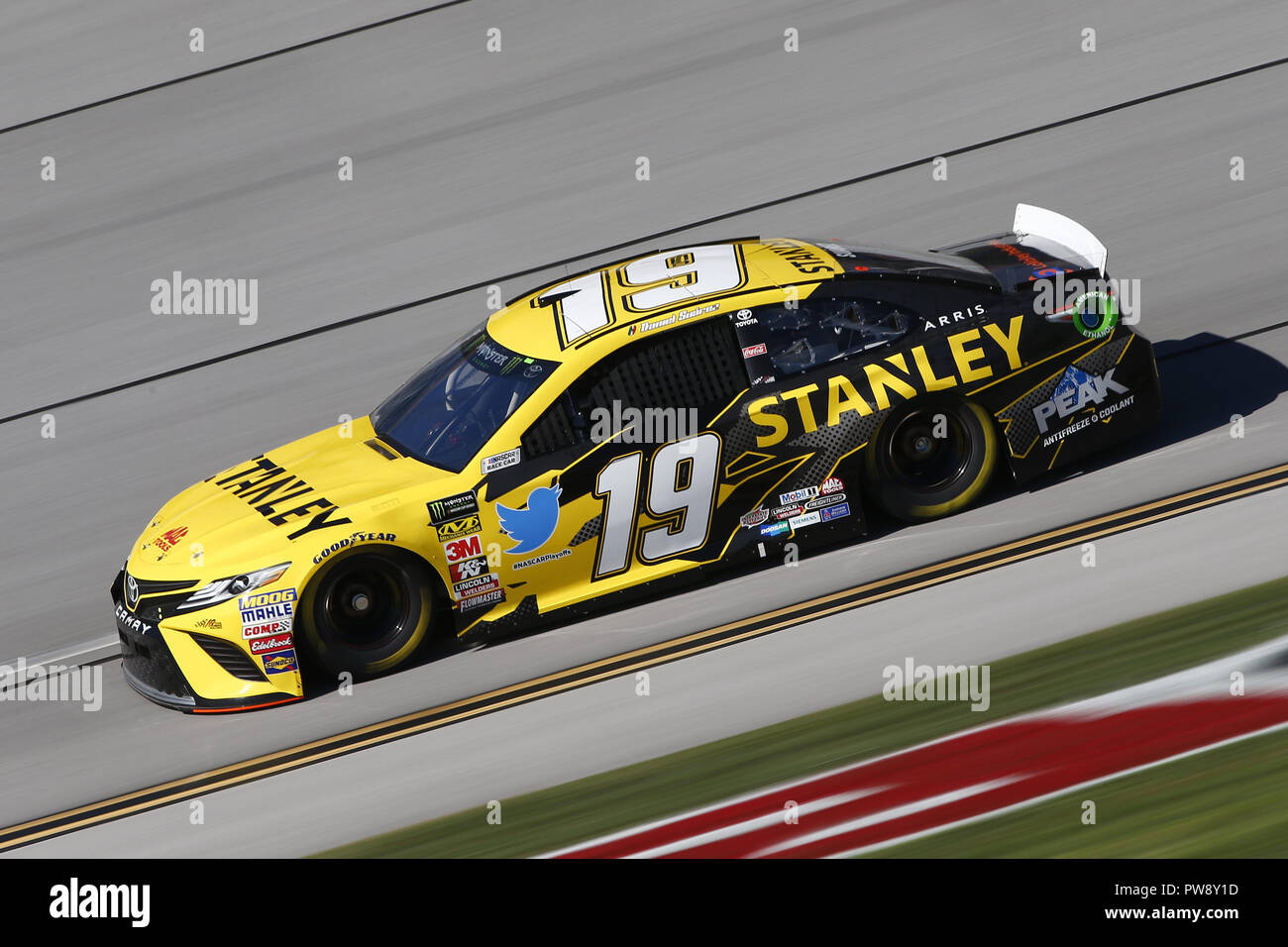 Talladega, Alabama, USA. 13th Oct, 2018. Daniel Suarez (19) takes to