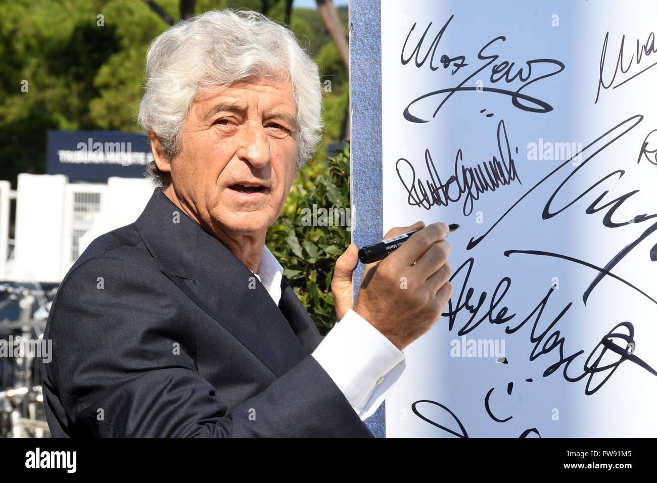 Rome Italy 13 October 2018 - Foro Italico - Tennis and Friends Gianni Rivera Credit: Giuseppe Andidero/Alamy Live News Stock Photo