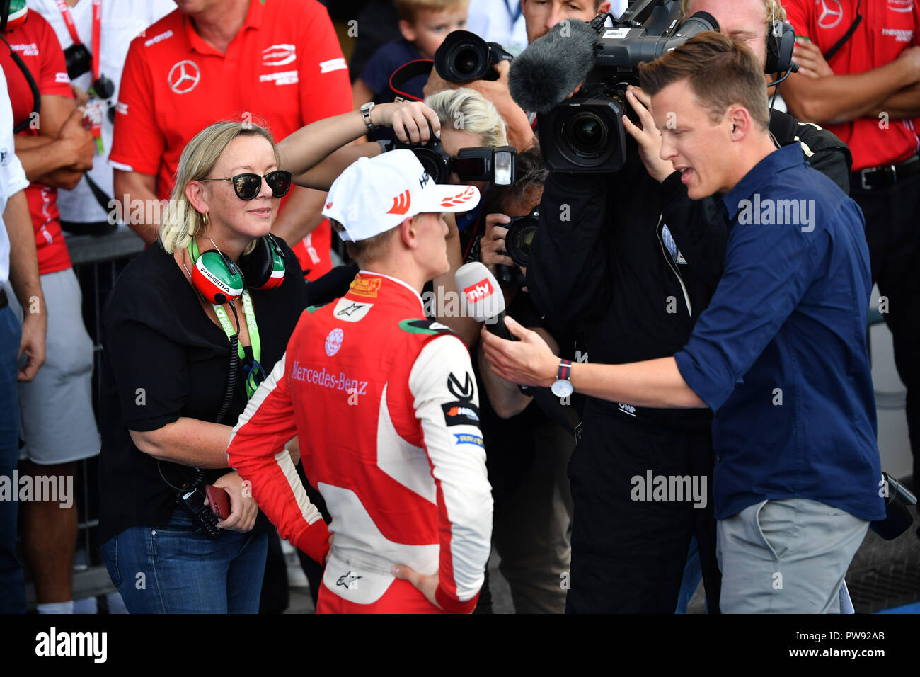 Manager Sabine Kehm Mick Schumacher High Resolution Stock Photography And Images Alamy