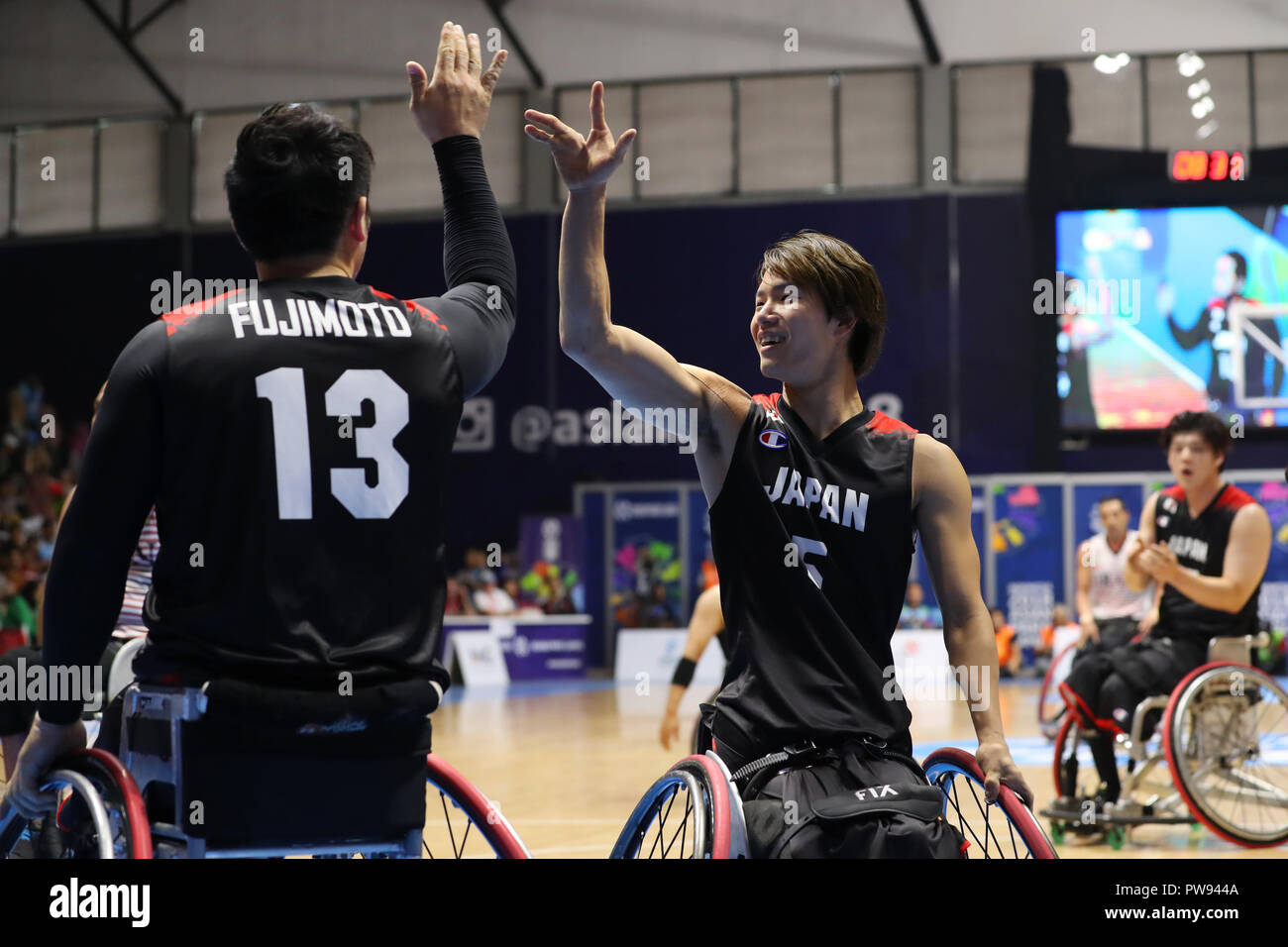 Jakarta, Indonesia. 13th Oct, 2018. (LR) Reo Fujimoto, Renshi Chokai