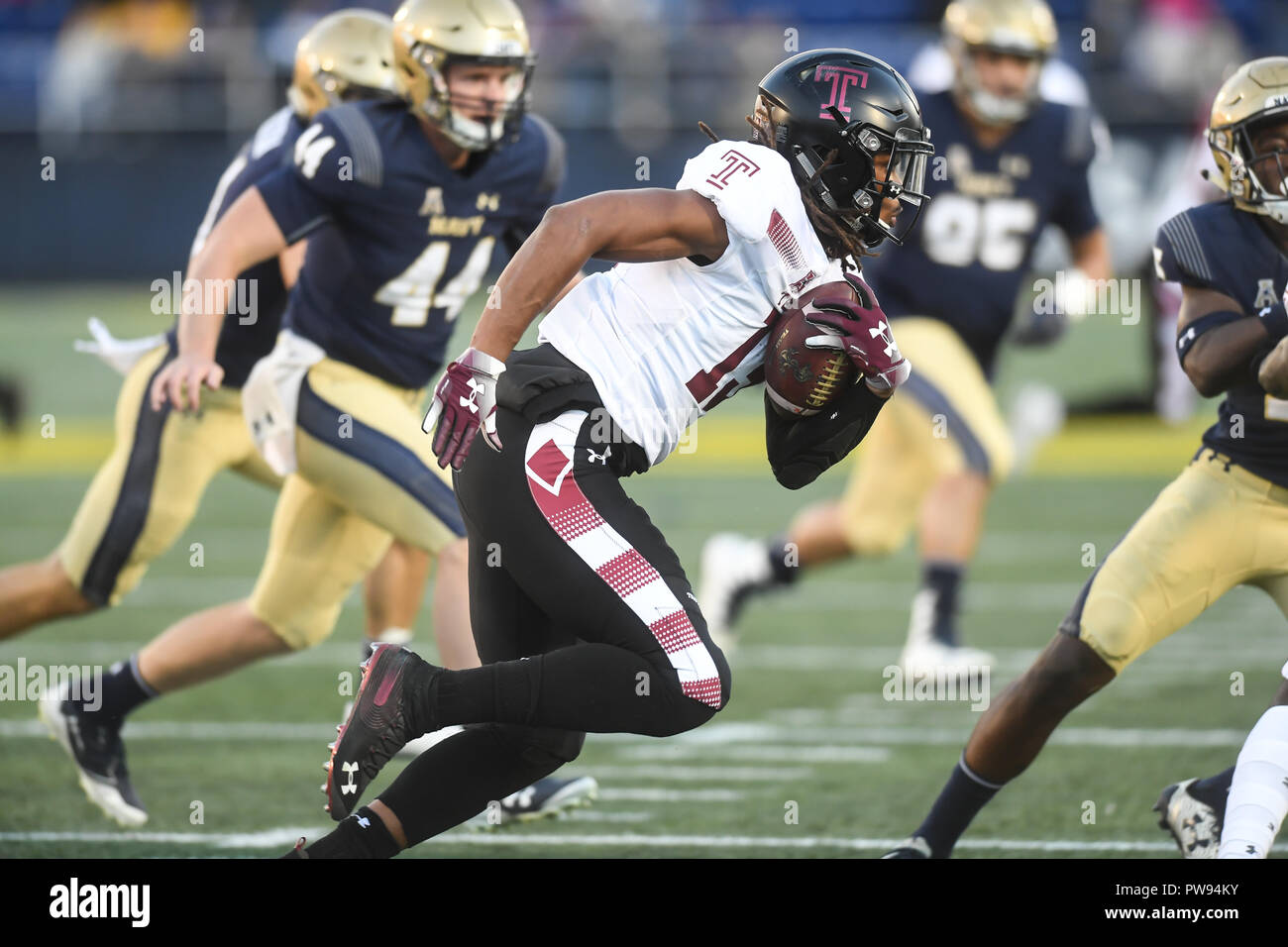 Isaiah Righey Annapolis, Maryland, USA. 13th Oct, 2018. Wide Receiver ISAIAH WRIGHT ...
