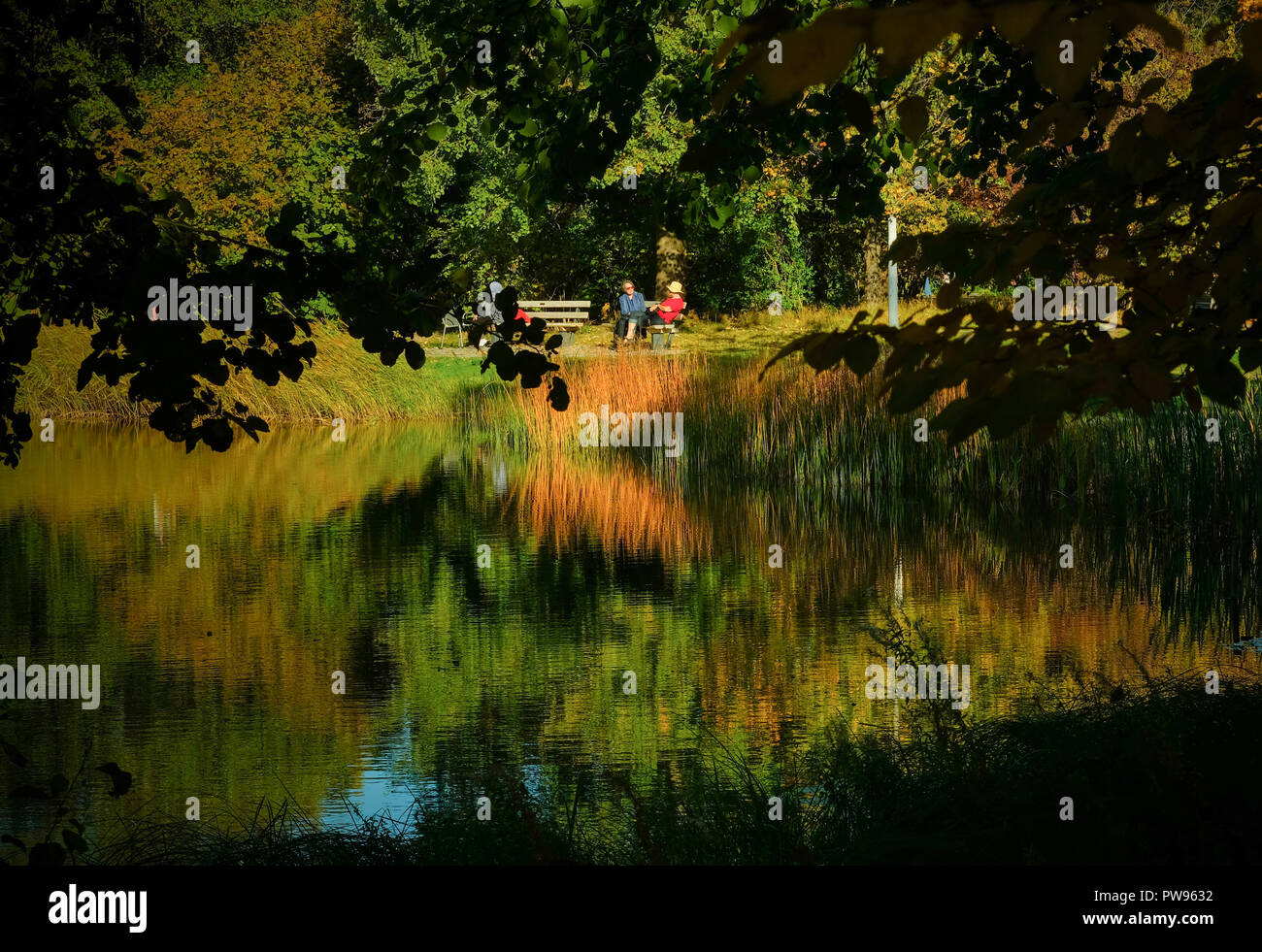 13 October 2018, Berlin Autumn atmosphere with sunny weather in the