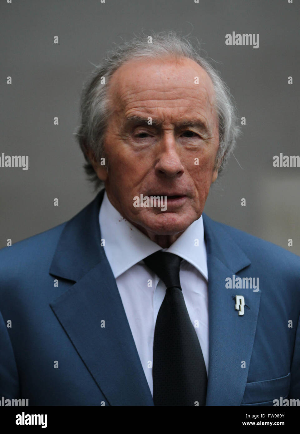 London, UK, Oct 14th 2018. Sir Jackie Stewart seen at the BBC studios in London. Credit: WFPA/Alamy Live News Stock Photo