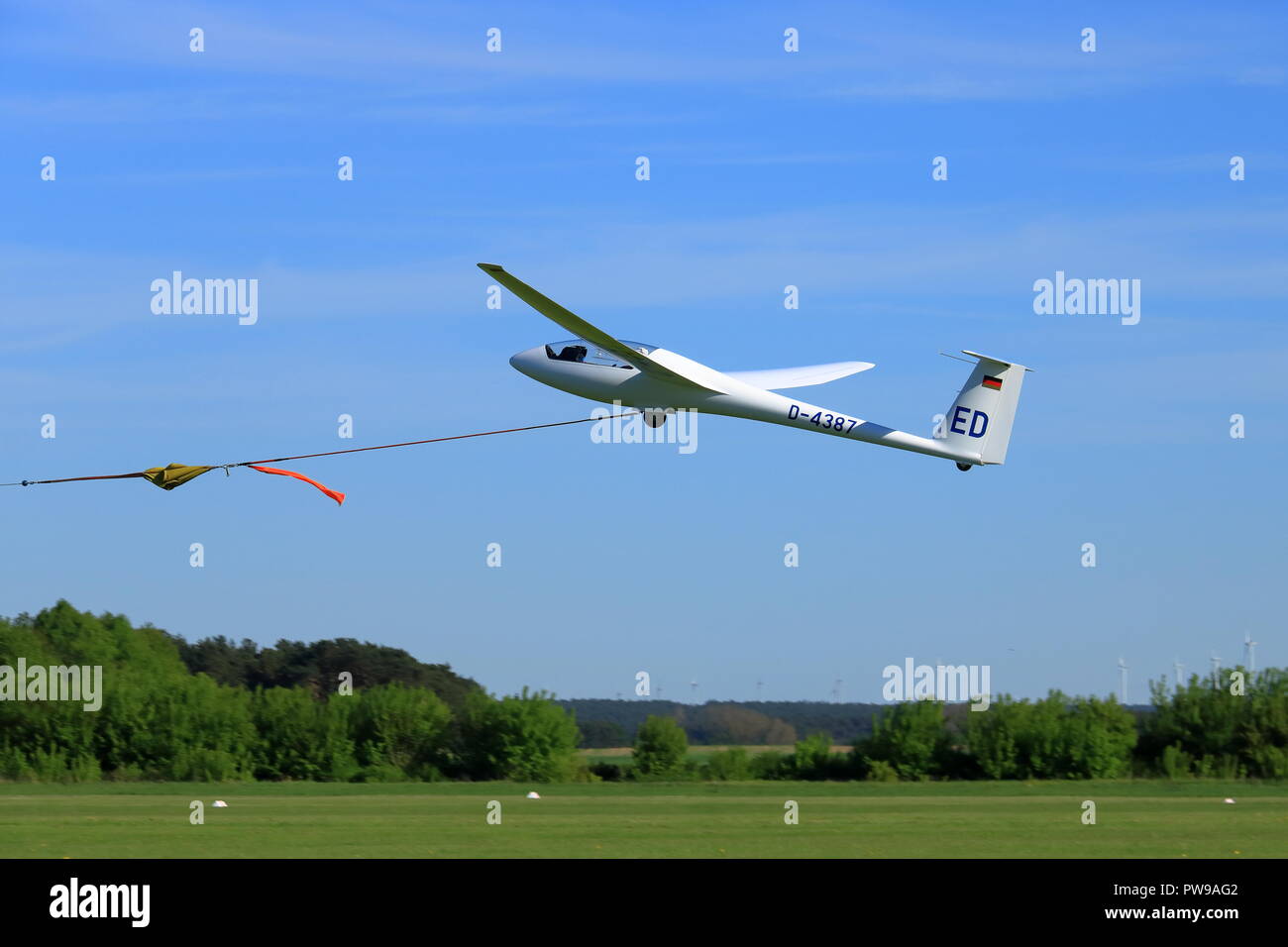 The glider is a plane that has no engine Stock Photo - Alamy