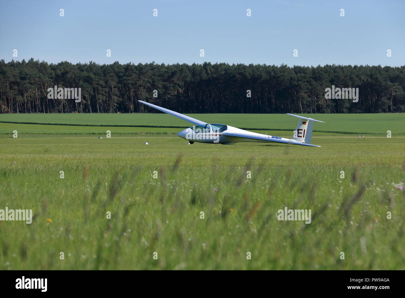 The glider is a plane that has no engine Stock Photo Alamy
