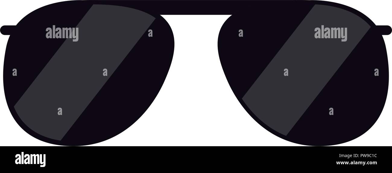 cute aviator glasses isolated icon Stock Vector