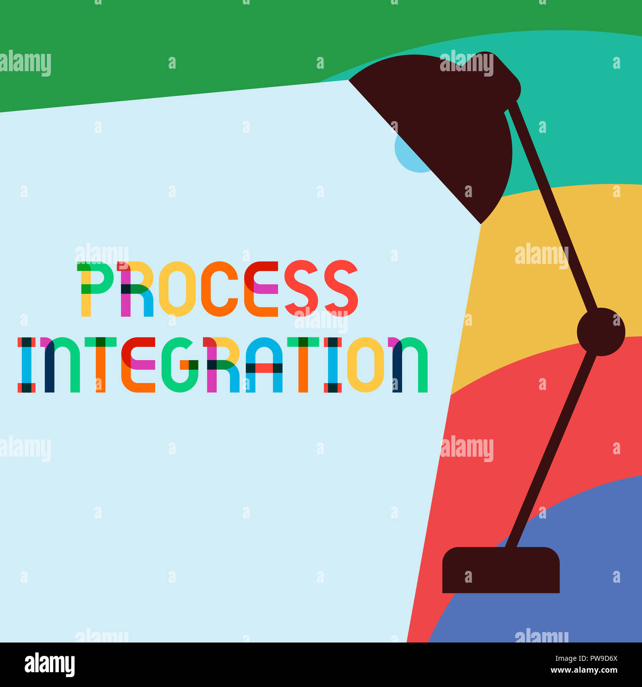Text sign showing Process Integration. Conceptual photo Connectivity of ...
