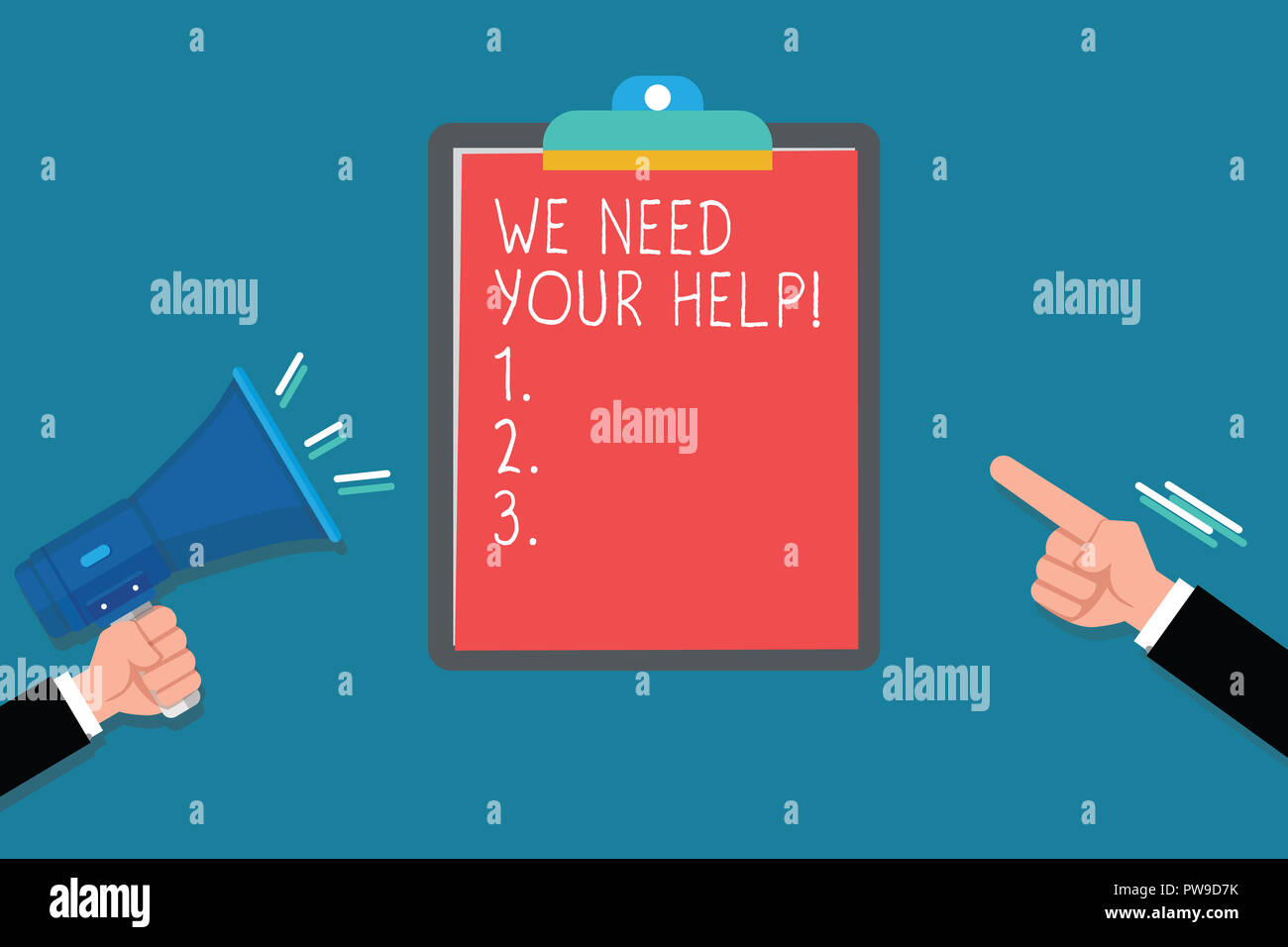 Handwriting Text We Need Your Help Concept Meaning Service