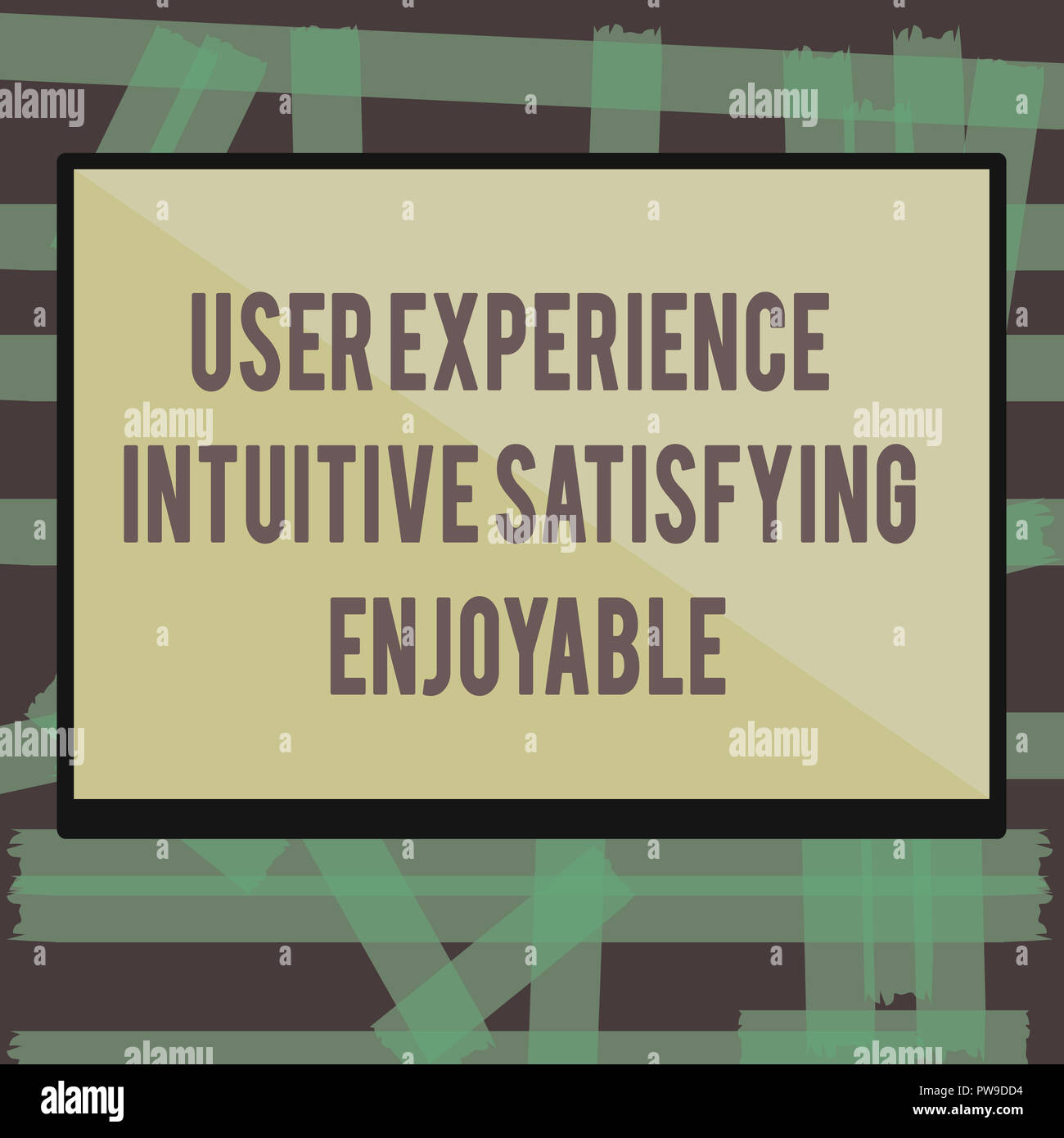 User Experience Note Writing note showing User Experience Intuitive Satisfying Enjoyable ...